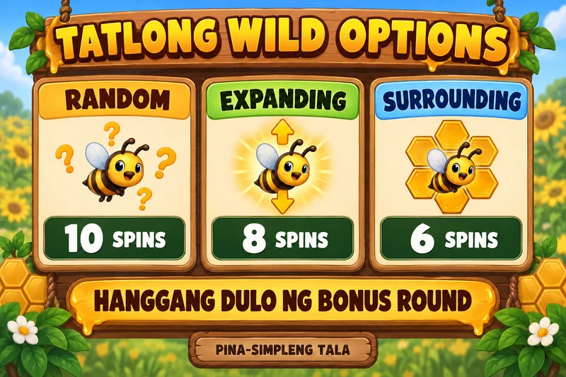 Paliwanag na hypothetical record: 3 Buzzing Wilds. Wild reel kumpara sa pagpapalit ng mga katabing symbol. Hindi actual provider screenshot.